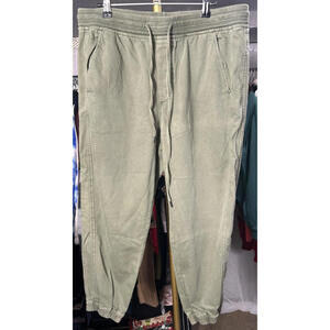 GAP Women’s Petite Large Olive Green Jogger Pants Elastic Waist